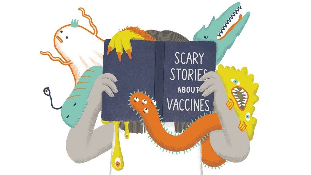 Graphic representation, scary stories about vaccines
